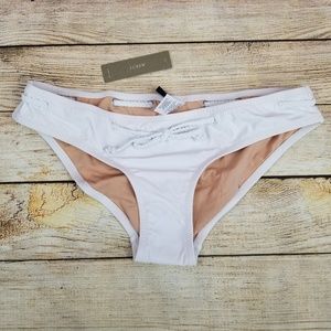 J Crew White Swim Suit Bikini Bottom Small